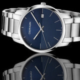 Calvin Klein City Blue Dial Silver Steel Strap Watch for Men - K2G2G14Q Buy Now By Calvin Klein