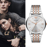 Emporio Armani Kappa Quartz Silver Dial Two Tone Mesh Bracelet Watch For Men - AR11093 Buy Now By Emporio Armani