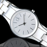 Calvin Klein Simplicity White Dial Silver Steel Strap Watch for Women - K4323126 Buy Now By Calvin Klein