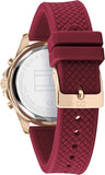 Tommy Hilfiger Haven Quartz White Dial Red Rubber Strap Watch For Women - 1782200 Buy Now By Tommy Hilfiger