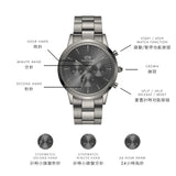 Daniel Wellington Iconic Link Chronograph Grey Dial Grey Steel Strap Watch for Men - DW00100643 Buy Now By Daniel Wellington