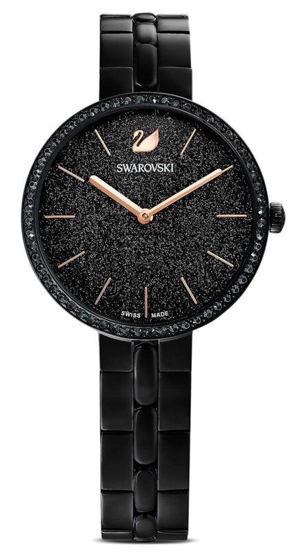 Swarovski Cosmopolitan PVD Black Dial Black Steel Strap Watch for Women - 5547646 Buy Now By Swarovski