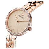 Swarovski Cosmopolitan Diamond Powder Gold Dial Rose Gold Steel Strap Watch for Women - 5517800 Buy Now By Swarovski