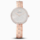 Swarovski Cosmopolitan Diamond Powder Silver Dial Rose Gold Steel Strap Watch for Women - 5517803 Buy Now By Swarovski