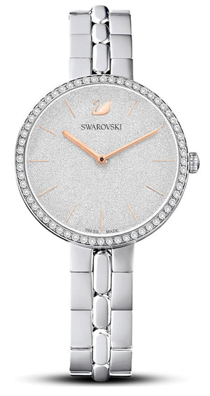Swarovski Cosmopolitan Diamond Powder Silver Dial Silver Steel Strap Watch for Women - 5517807 Buy Now By Swarovski