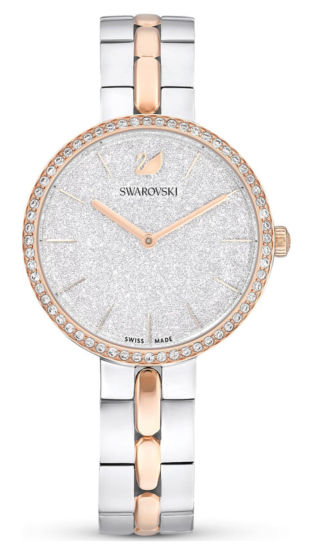 Swarovski Cosmopolitan Crystals Silver Dial Two Tone Steel Strap Watch for Women - 5644081 Buy Now By Swarovski