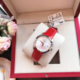 Tissot Couturier Lady Silver Dial Red Leather Strap Watch for Women - T035.210.16.031.01 Buy Now By Tissot