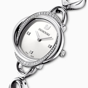 Swarovski Crystal Flower Silver Dial Silver Steel Strap Watch for Women - 5547622 Buy Now By Swarovski
