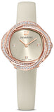 Swarovski Crystal Flower Grey Dial Grey Leather Strap Watch for for Women - 5552424 Buy Now By Swarovski