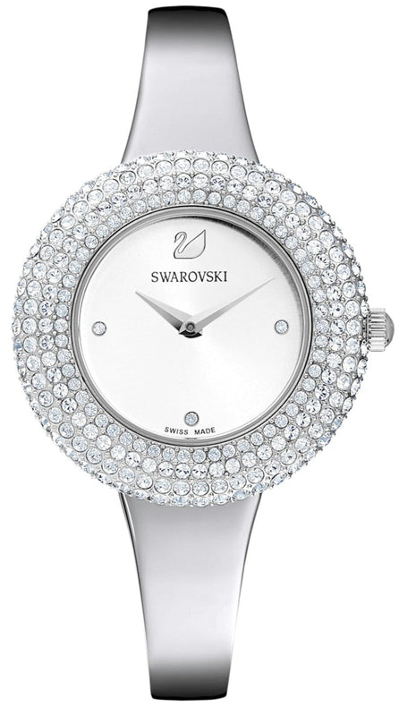 Swarovski Crystal Rose Silver Dial Silver Steel Strap Watch for Women - 5483853 Buy Now By Swarovski