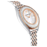 Swarovski Crystalline Aura White Dial Two Tone Mesh Strap Watch for Women - 5644075 Buy Now By Swarovski