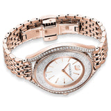 Swarovski Crystalline Aura Silver Dial Rose Gold Steel Strap Watch for Women - 5519459 Buy Now By Swarovski