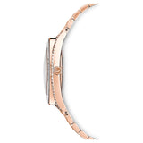 Swarovski Crystalline Aura Silver Dial Rose Gold Steel Strap Watch for Women - 5519459 Buy Now By Swarovski