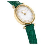Swarovski Crystalline Wonder Silver Dial Green Leather Strap Watch for Women - 5656893 Buy Now By Swarovski