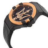 Maserati Potenza Quartz Black Dial Black Leather Strap Watch For Men - R8851108032 Buy Now By Maserati