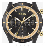 Hugo Boss Santiago Black Dial Black Nylon Strap Watch for Men - 1513935 Buy Now By Hugo Boss