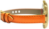 Michael Kors Runway Quartz Gold Dial Orange Leather Strap Watch For Women - MK2275 Buy Now By Michael Kors