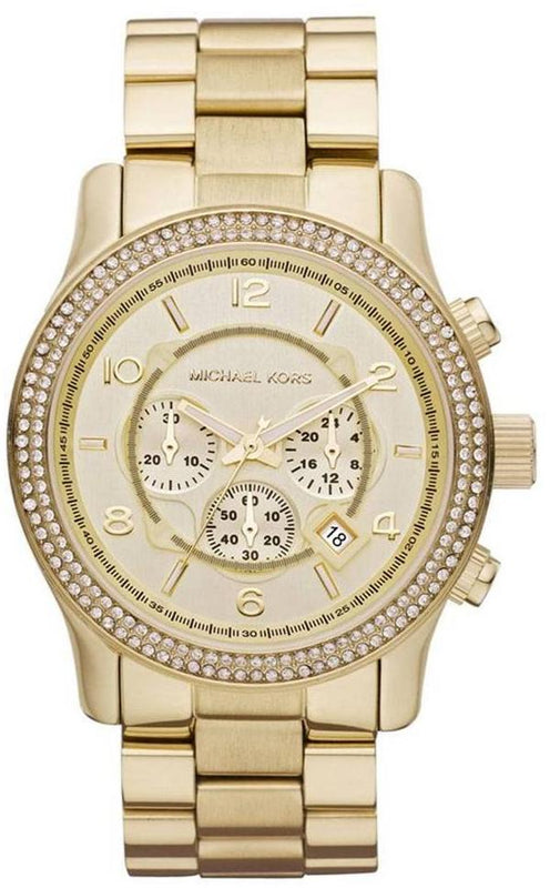 Michael Kors Runway Gold Dial Gold Steel Strap Watch for Women - MK5575 Buy Now By Michael Kors