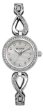 Bulova Crystals Quartz Mother of Pearl Dial Silver Steel Strap Watch for Women - 96X129 Buy Now By Bulova