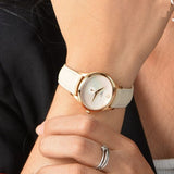 Tissot T Lady Bella Ora Mother of Pearl Dial Cream Leather Strap Watch for Women - T103.310.36.111.00 Buy Now By Tissot