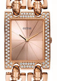 Guess Mod Heavy Metal Diamonds Rose Gold Dial Rose Gold Steel Strap Watch for Women - W0072L3 Buy Now By Guess