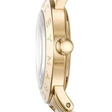 Marc Jacobs Amy Glitz Black Dial Gold Steel Strap Watch for Women - MBM3334 Buy Now By Marc Jacobs