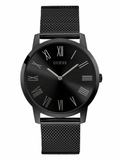 Guess Richmond Black Dial Black Mesh Bracelet Watch for Men - W1263G3 Buy Now By Guess