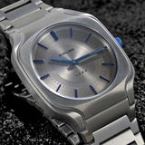 D1 Milano Square Titanium Gray Dial Gray Steel Strap Watch for Men - D1-SQBJ02 Authentic Buy Shop Now