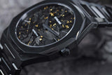 D1 Milano Ultra Thin Two Tone Black Steel Strap Watch for Men - D1-UTBJ31 Authentic Buy Shop Now