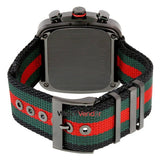 Gucci Coupe Chronograph Quartz Black Two Tone NATO Strap Watch For Men - YA131202 Buy Now By Gucci