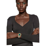 Versace Greca Green Dial Silver Steel Strap Watch for Women - VEVH00720 Buy Now By Versace
