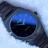 D1 Milano Ultra Thin Blue Dial Gray Steel Strap Watch for Men - D1-UTBJ12 Authentic Buy Shop Now