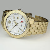 Versace Univers Quartz White Dial Gold Steel Strap Watch for Men - VEBK00518 Buy Now By Versace