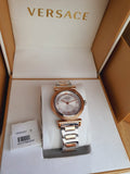 Versace V-Motif Silver Dial Two Tone Steel Strap Watch for Women - VERE00718 Buy Now By Versace