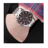 Hugo Boss Aeroliner Chronograph Quartz Black Dial Silver Steel Strap Watch For Men - HB1512446 Buy Now By Hugo Boss