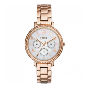 Fossil Jacqueline Multi Function Mother of Pearl Dial Rose Gold Steel Strap Watch for Women - ES3757 Buy Now By Fossil