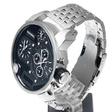 Diesel Mr Daddy 1.0 Black Dial Stainless Steel Stainless Watch For Men - DZ7221 Buy Now By Diesel