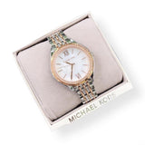 Michael Kors Mindy Three Hand White Dial Two Tone Steel Strap Watch For Women - MK7084 Buy Now By Michael Kors