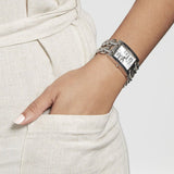 Guess MOD G Diamonds Silver Dial Silver Steel Strap Watch for Women - GW0294L1 Buy Now By Guess