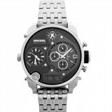 Diesel Mr Daddy 1.0 Black Dial Stainless Steel Stainless Watch For Men - DZ7221 Buy Now By Diesel