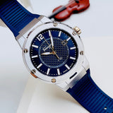 Salvatore Ferragamo F-80 Blue Dial Blue Rubber Strap Watch For Men - SFHY01122 Buy Now By Salvatore Ferragamo