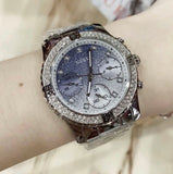 Guess Confetti Diamonds Blue Dial Silver Steel Strap Watch for Women - W0774L6 Buy Now By Guess