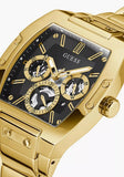 Guess Phoenix Multi Function Black Dial Gold Steel Strap Watch for Men - GW0456G1 Buy Now By Guess