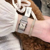 Guess Nouveau Diamonds Silver Dial Silver Mesh Bracelet Watch for Women - W0127L1 Buy Now By Guess