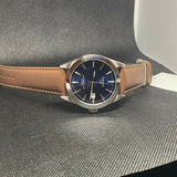 Tissot Gentlemen Powermatic 80 Silicium Blue Dial Brown Leather Strap Watch For Men - T127.407.16.041.00 Buy Now By Tissot