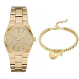 Michael Kors Channing Quartz Gold Dial Gold Steel Strap Watch For Women - MK6623 Buy Now By Michael Kors