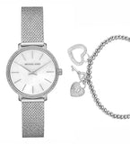 Michael Kors Pyper Quartz Mother of Pearl White Dial Silver Mesh Strap Watch For Women - MK4618 Buy Now By Michael Kors