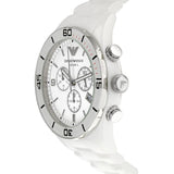 Emporio Armani Ceramic Chronograph White Dial White Ceramic Strap Watch For Men - AR1424 Buy Now By Emporio Armani