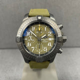 Breitling Avenger Chronograph 45mm Green Dial Green Nylon Strap Watch for Men - V13317101L1X1 Buy Now By Breitling
