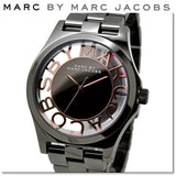 Marc Jacobs Henry Skeleton Black Dial Black Steel Strap Watch for Women - MBM3254 Buy Now By Marc Jacobs